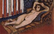 Henri Matisse Nu au Canape-Harmonie en Rouge oil